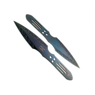 2 Piece Throwing Knife Blue Color