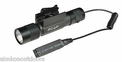 HiLight 800 LM Rifle Mounted Tactical Flashlight w/ Smart Pressure Switch