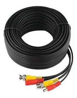 Coaxial cable armed with BNC connector for video and power of 131 ft