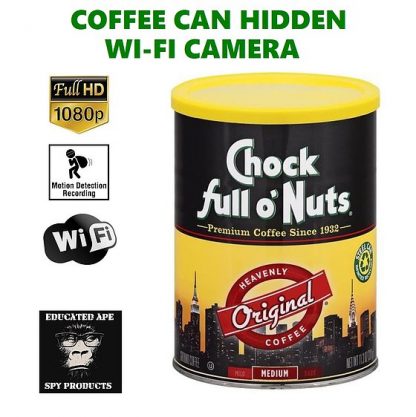 Coffee Can Hidden Wi-Fi Camera