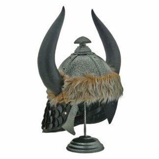 Barbarians Horned Helmet With Stand