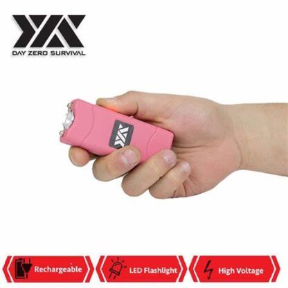 DZS Ultra Mini Stun Gun Rechargeable With LED Light, Holster and KeyRing
