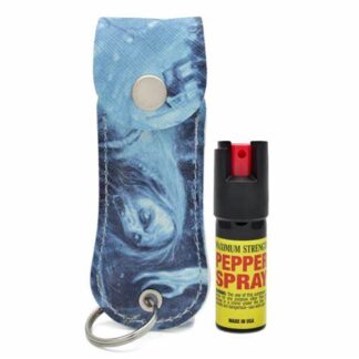 Zombie Keychain Personal Defense Pepper Spray OC-18 1/2 oz With Case