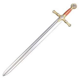 40" Classic Masonic Foam Sword with Metallic Chrome Blade