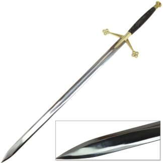 Scirocco Black Knight Scottish Claymore 44.5 Inch Steel Sword