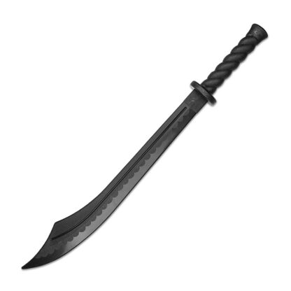 Black Polypropylene Martial Arts Training Broad Sword 34.5 Inch