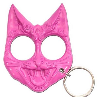 Wild Cat Self Defense Keychain - Pink