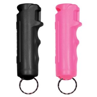 His & Hers Personal Defense Pepper Spray Keychain W/ Belt Clip - Quick Action 2 Pack