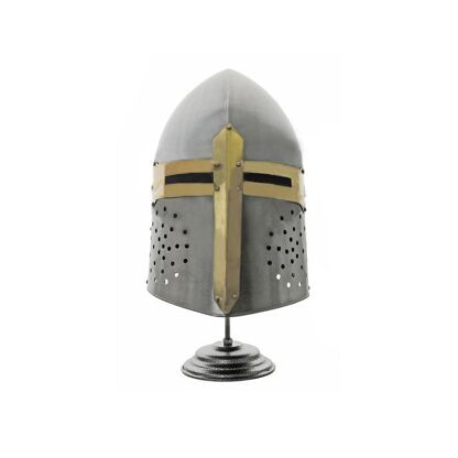 Decorative Knights Templar Sugar Loaf Helmet With Stand