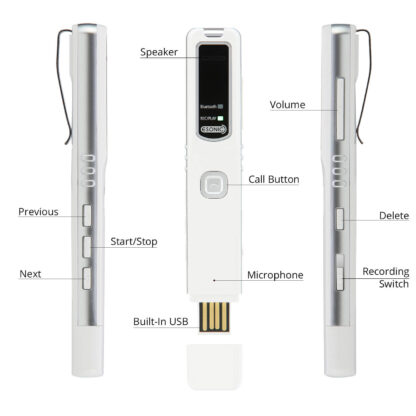 PR200 Bluetooth Cell Phone & Audio Recorder