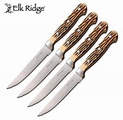 Elk Ridge Steak Knife 4 Piece Set Full Tang Knives