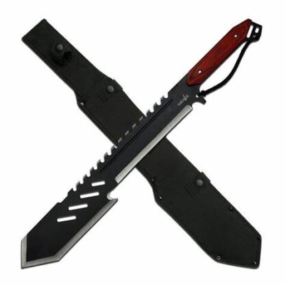 25.5" Full Tang Outdoor Machete Knife Pakkawood Handle