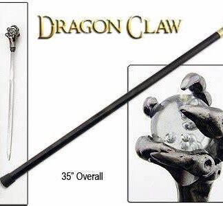 Dragon's Grasping Claw Walking Cane Sword with Acrylic Ball