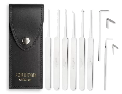 Eight Piece Lock Pick Set With Metal Handles - MPXS-08