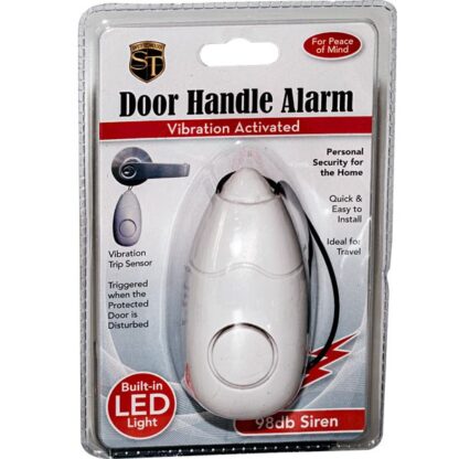 Portable Door Guard 98dB alarm with flashlight
